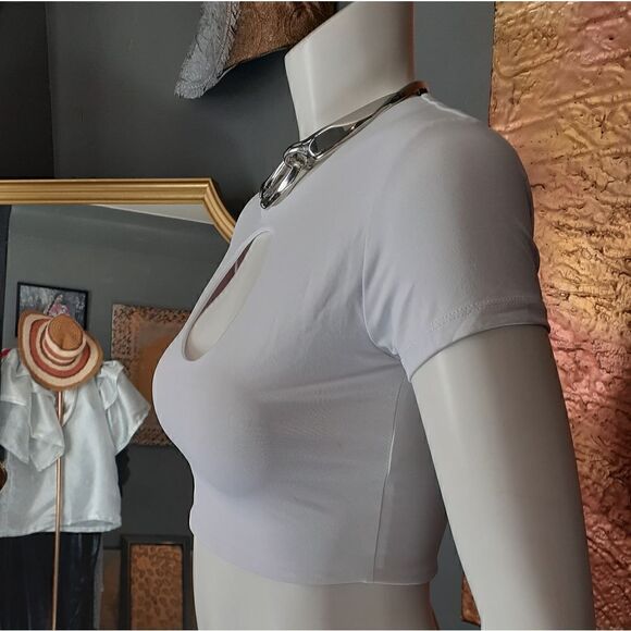 NWT Zara Cropped Cutout Top - Picture 8 of 8